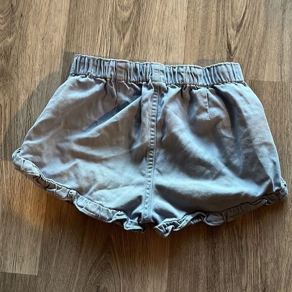 J.Crew Girls Ruffle Short, blue, Sz 7 - Picture 2 of 4